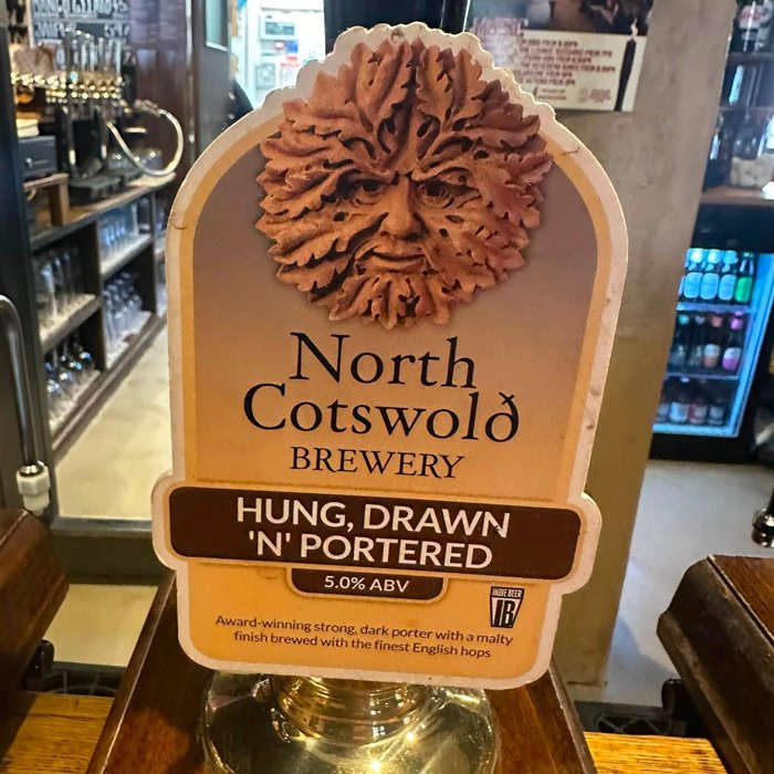 North Cotswold Hung, Drawn ’n’ Portered pump clip