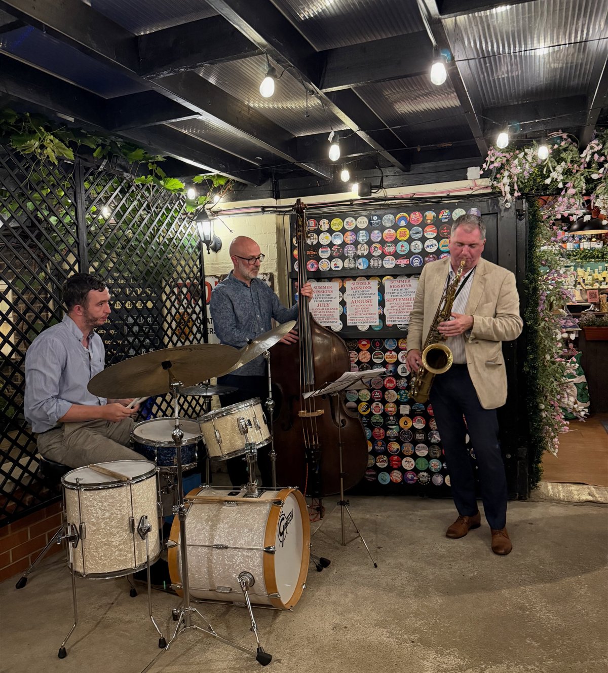 The Simon Spillett Trio playing at The Black Lion